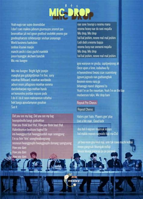 mic drop bts lyrics